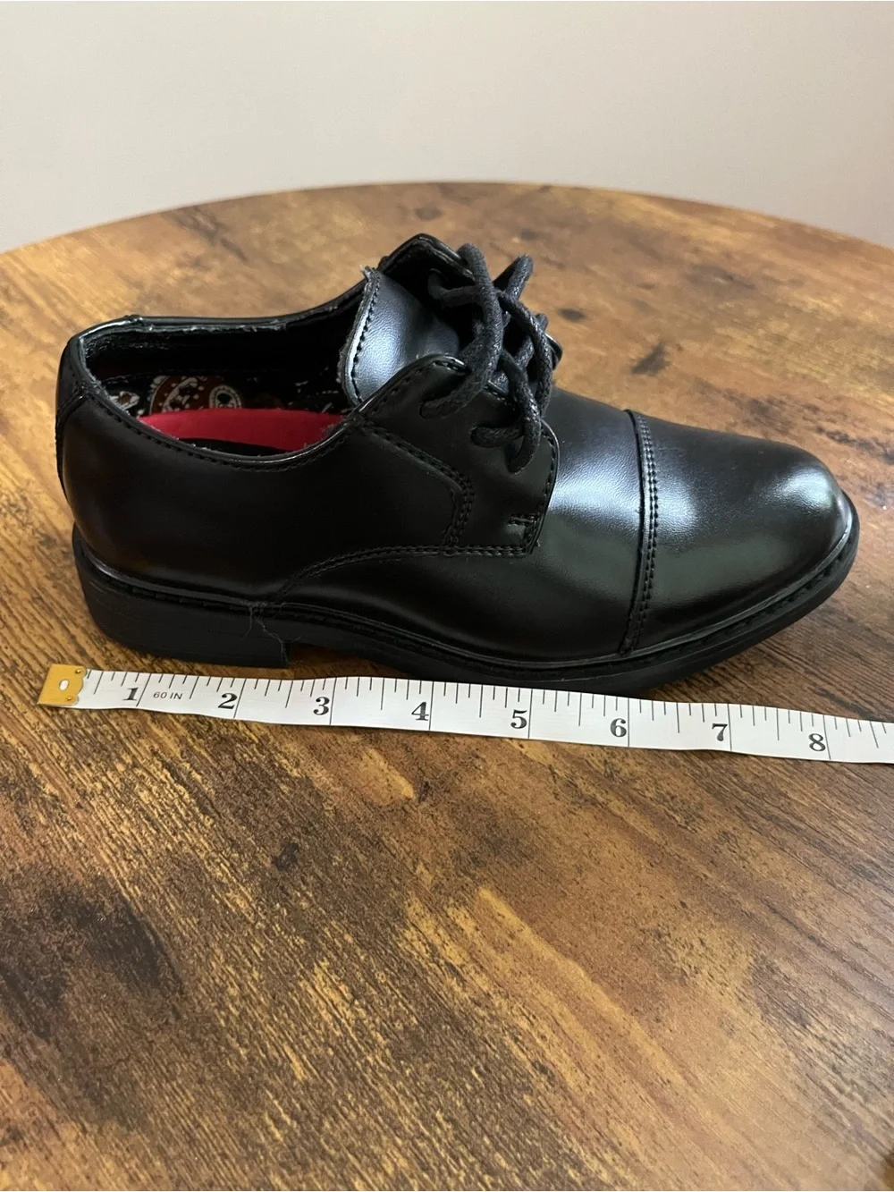 Bruno Marc Boys Black Dress Shoes Size 12 Formal Lace-Up Oxfords